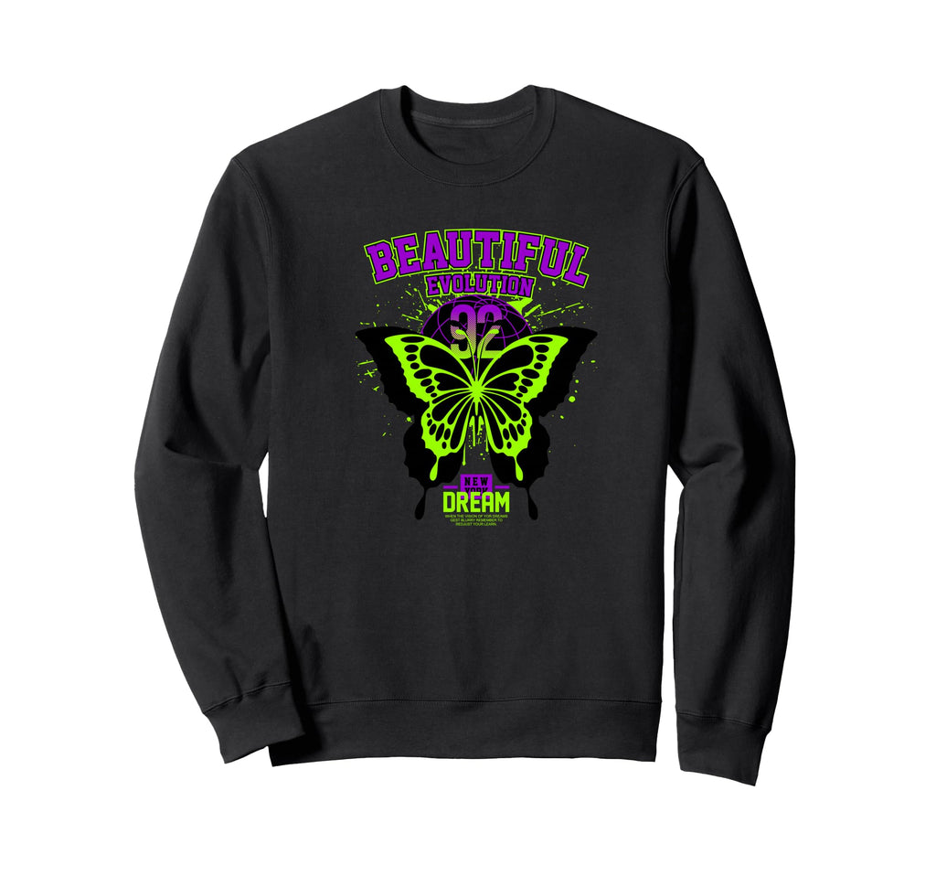 Butterfly Y2K Grunge Aesthetic Sweatshirt - Trendy Graphic for Adults - T-Shirt, Sweatshirt, Hoodie