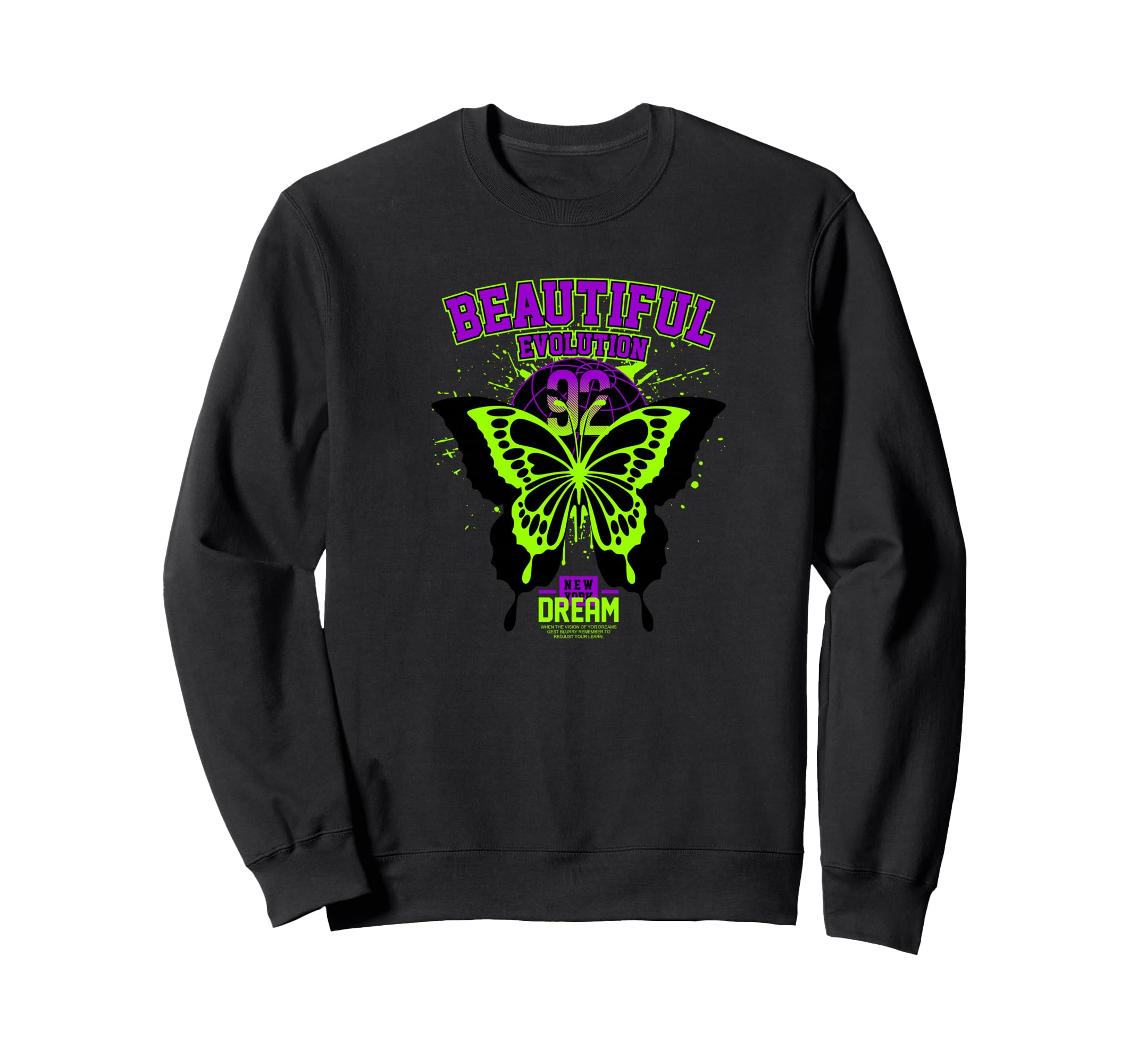 Butterfly Y2K Grunge Aesthetic Sweatshirt - Trendy Graphic for Adults - T-Shirt, Sweatshirt, Hoodie