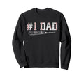 Baseball Dad Daddy Fathers Day Number Sweatshirt - Unique Graphic Unisex - T-Shirt, Sweatshirt, Hoodie