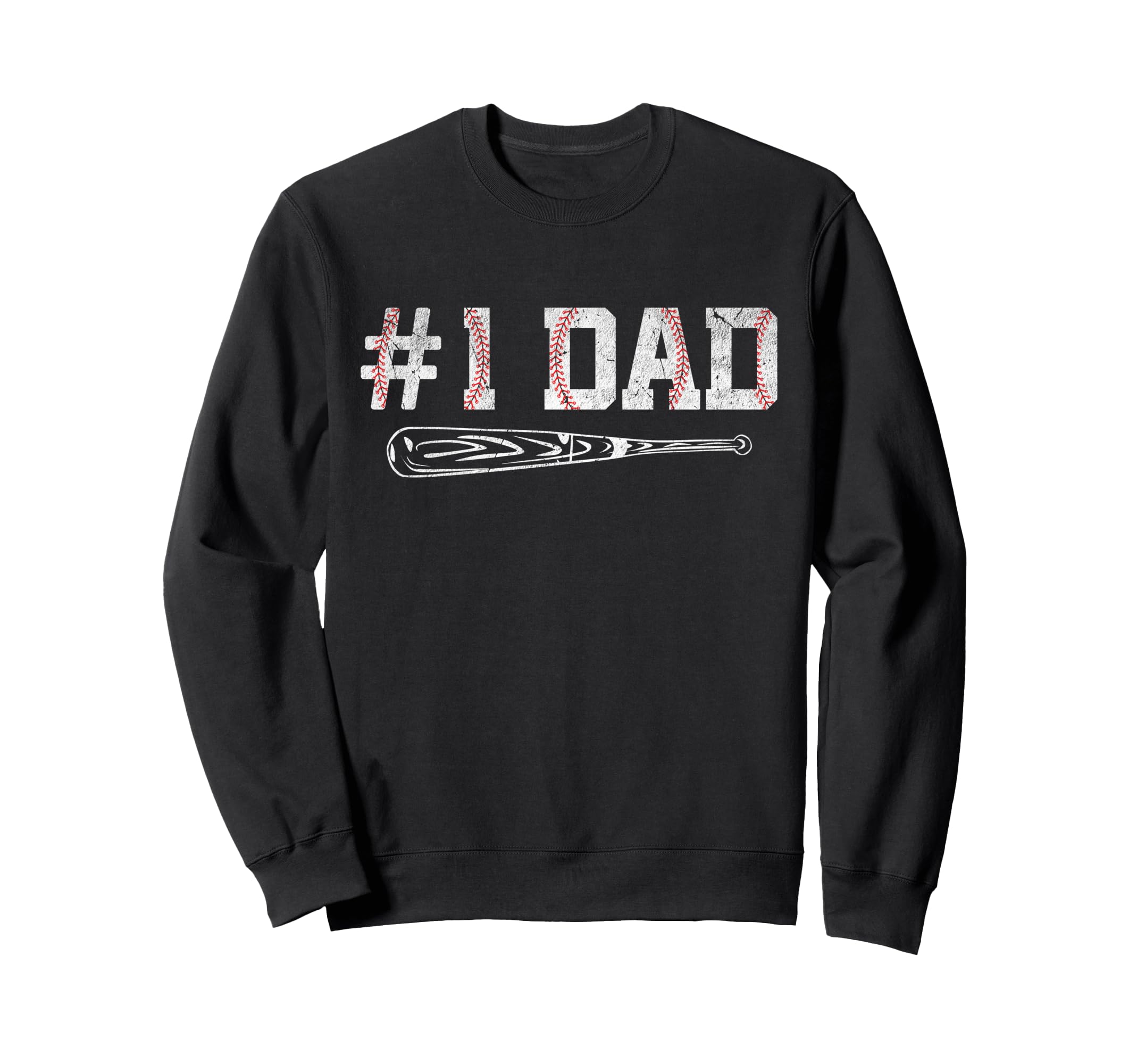 Baseball Dad Daddy Fathers Day Number Sweatshirt - Unique Graphic Unisex - T-Shirt, Sweatshirt, Hoodie