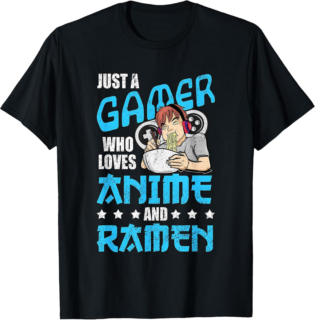 Gamer Anime Ramen Merch Video Games Gifts - Adult & Kids T-Shirts, Sweatshirts & Hoodies apparel design preview 1