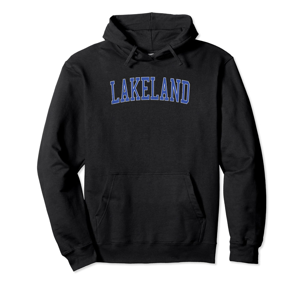 Lakeland Tn Distressed Blue Varsity Hoodie - Aesthetic Graphic for Adults - T-Shirt, Sweatshirt, Hoodie