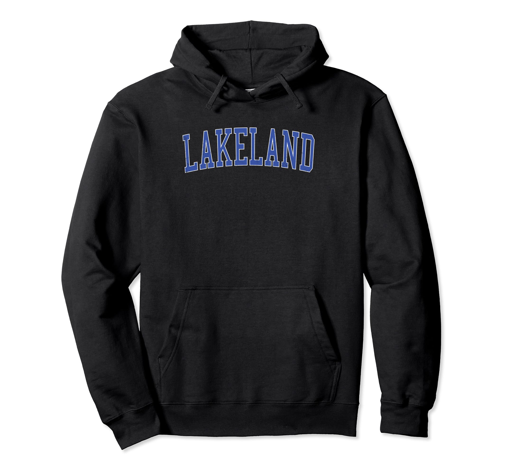 Lakeland Tn Distressed Blue Varsity Hoodie - Aesthetic Graphic for Adults - T-Shirt, Sweatshirt, Hoodie