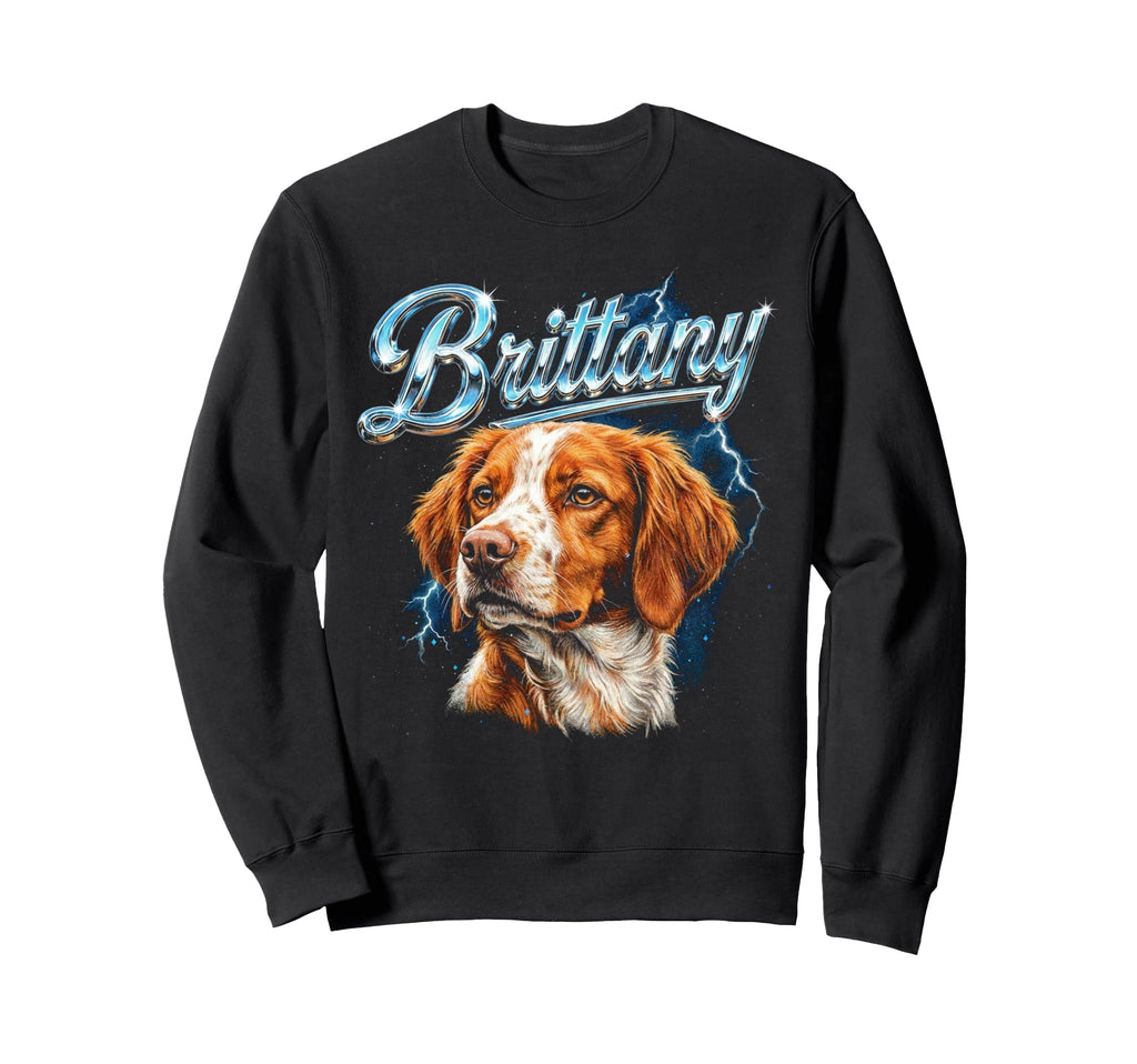 Brittany 90S Dog Lover 80S Sweatshirt - Casual Everyday Wear for Adults - T-Shirt, Sweatshirt, Hoodie