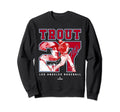 Number And Portrait Mike Trout Los Sweatshirt - Aesthetic Graphic Unisex - T-Shirt, Sweatshirt, Hoodie