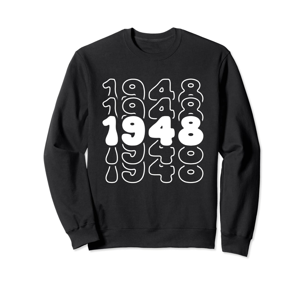76 Year Old Groovy 76Th Birthday Boho Sweatshirt - Graphic Print Unisex - T-Shirt, Sweatshirt, Hoodie