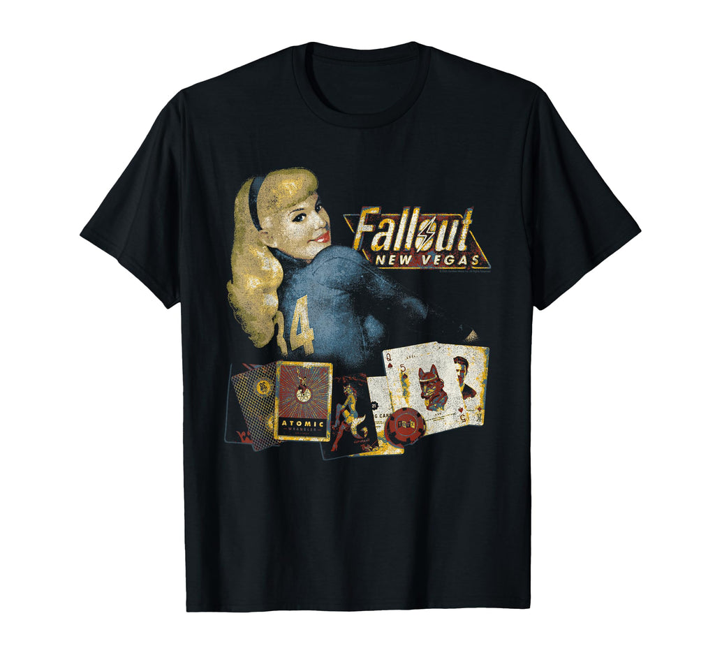Fallout New Vegas Distressed Pinup T-Shirt - Streetwear Style Unisex - T-Shirt, Sweatshirt, Hoodie