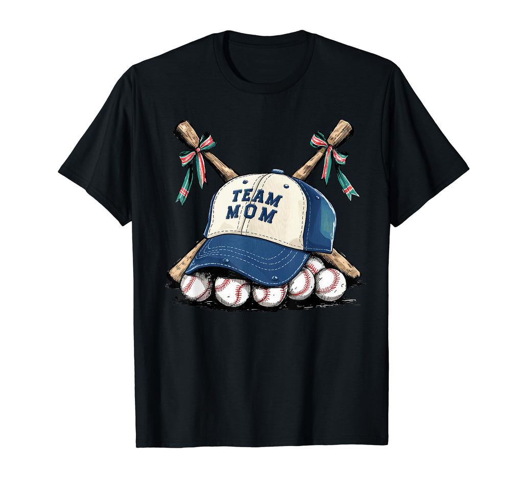 Womens Baseball Mom Mama Mothers My T-Shirt - Minimalist Print for Adults - T-Shirt, Sweatshirt, Hoodie