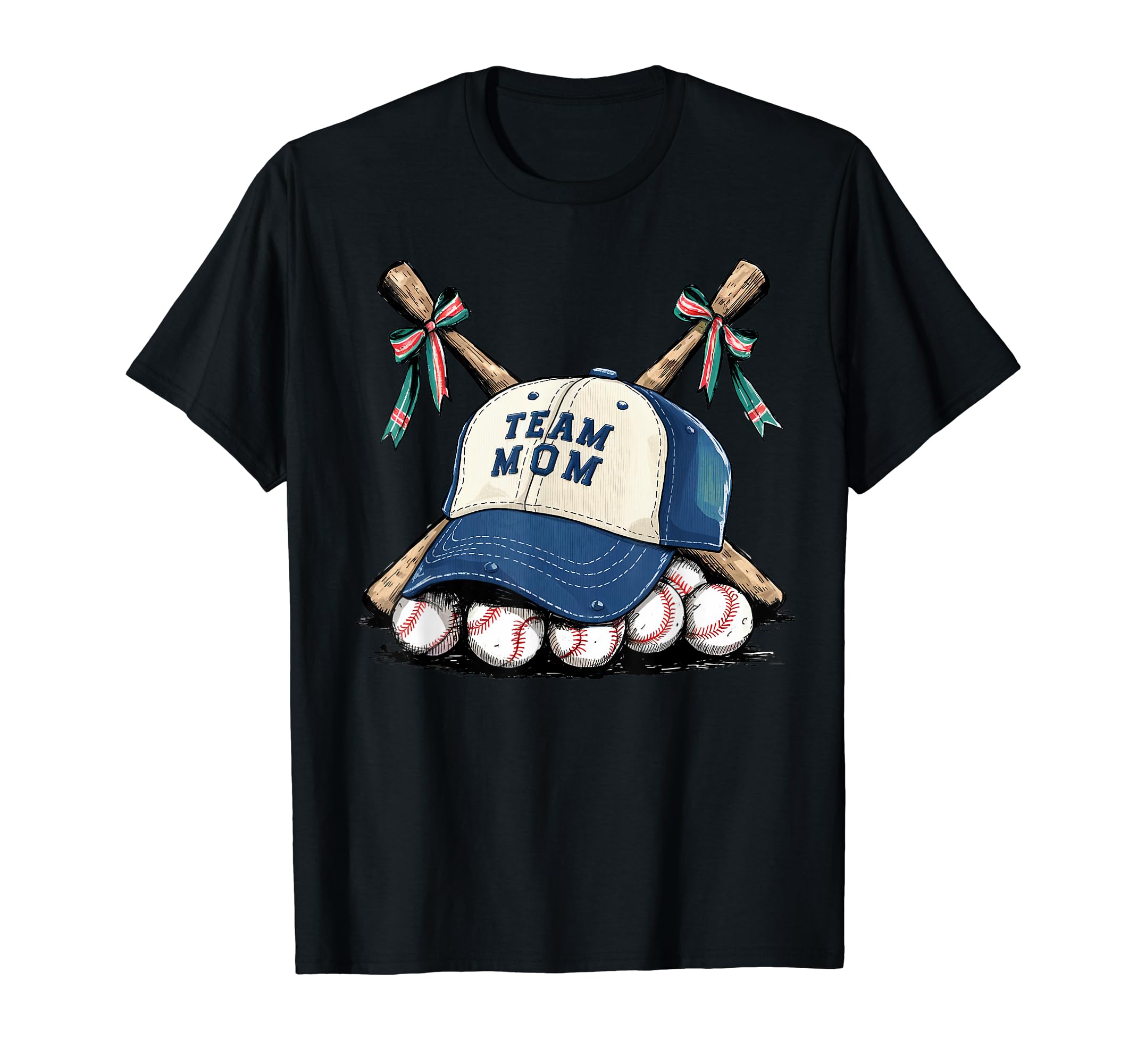 Womens Baseball Mom Mama Mothers My T-Shirt - Minimalist Print for Adults - T-Shirt, Sweatshirt, Hoodie