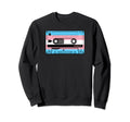 80S 90S Cassette Tape Transgender Sweatshirt - Minimalist Print for Adults - T-Shirt, Sweatshirt, Hoodie