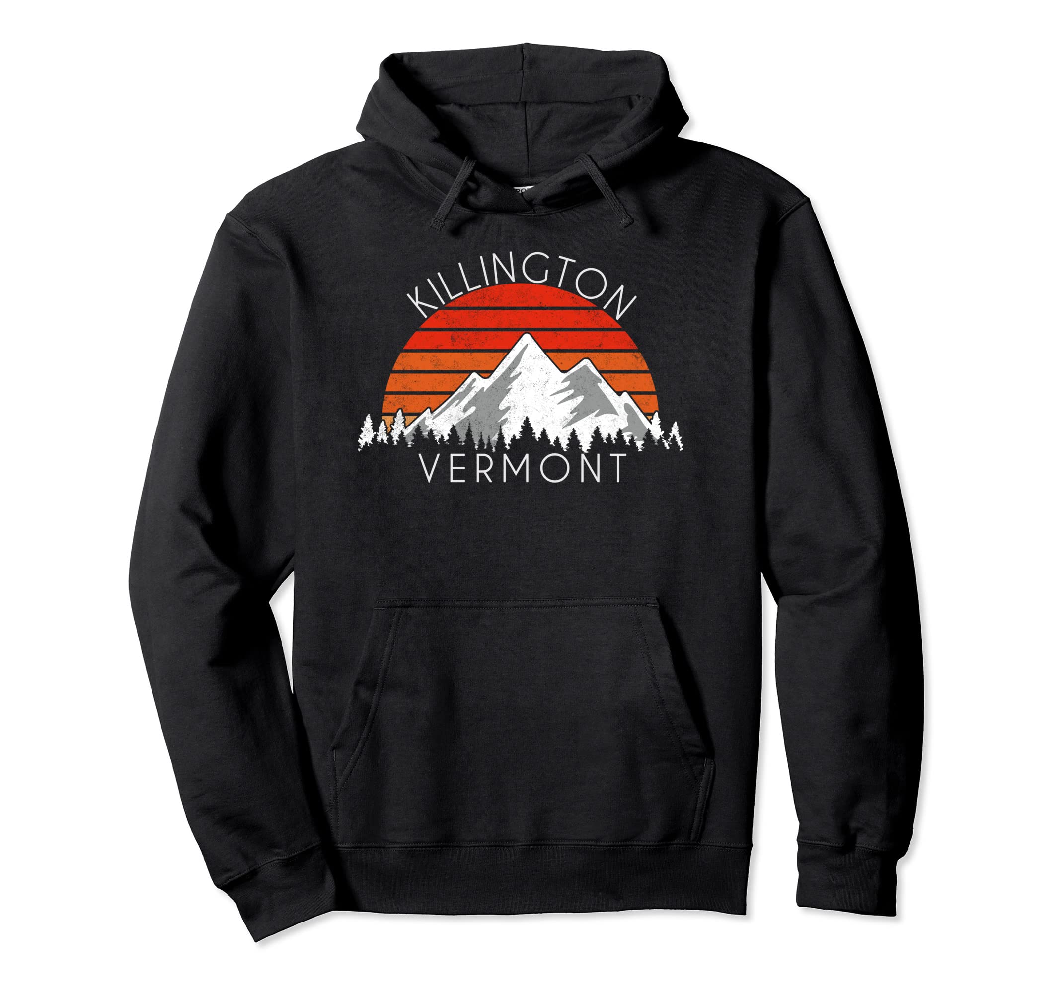 Killington Vermont Distressed Hoodie - Unique Graphic Unisex - T-Shirt, Sweatshirt, Hoodie