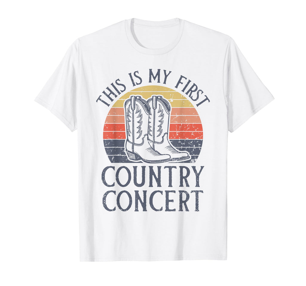 My First Country Concert Country T-Shirt - Aesthetic Graphic Men Women - T-Shirt, Sweatshirt, Hoodie