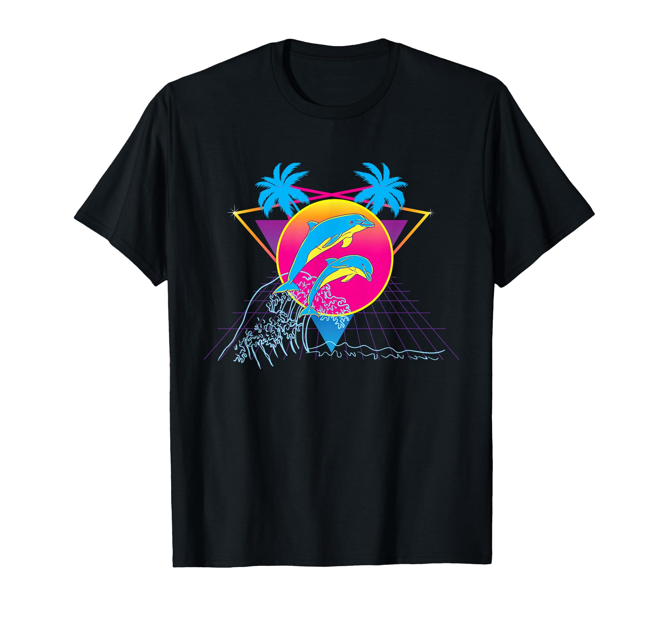 Vaporwave Dolphin Vaporwave Aesthetic T-Shirt - Trendy Graphic for Adults - T-Shirt, Sweatshirt, Hoodie