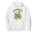 Velociraptor Groovy Floral Watercolor Boho Hoodie - Trendy Graphic Unisex - T-Shirt, Sweatshirt, Hoodie