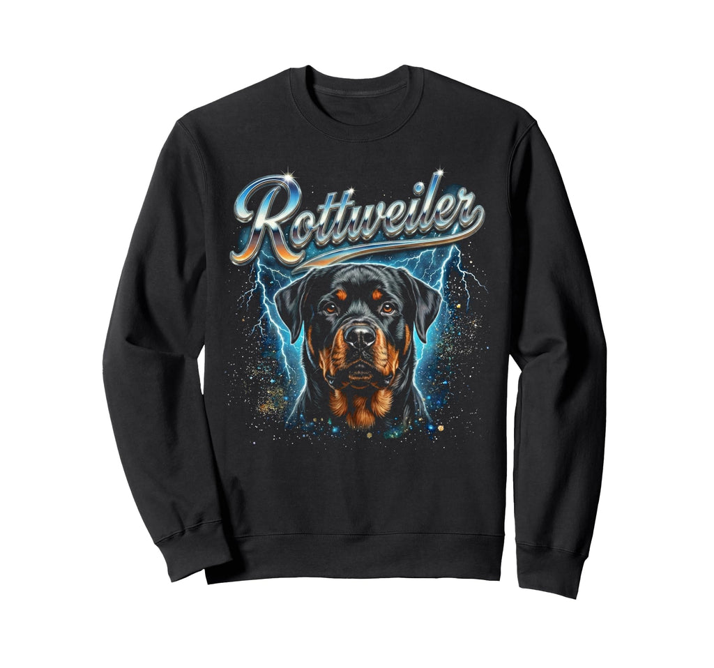 Rottweiler 90S Dog Lover 80S Sweatshirt - Graphic Print for Adults - T-Shirt, Sweatshirt, Hoodie