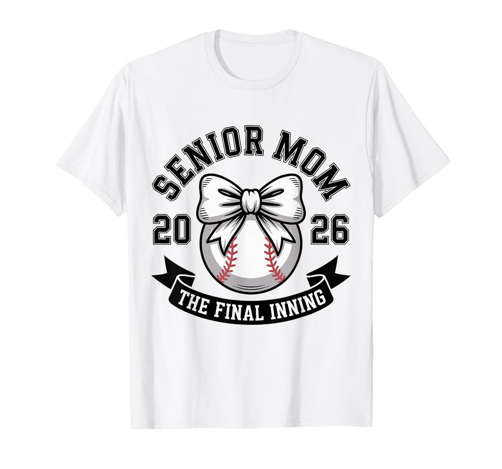 Baseball Senior Mom Class 2026 Proud T-Shirt - Graphic Print Men Women - T-Shirt, Sweatshirt, Hoodie