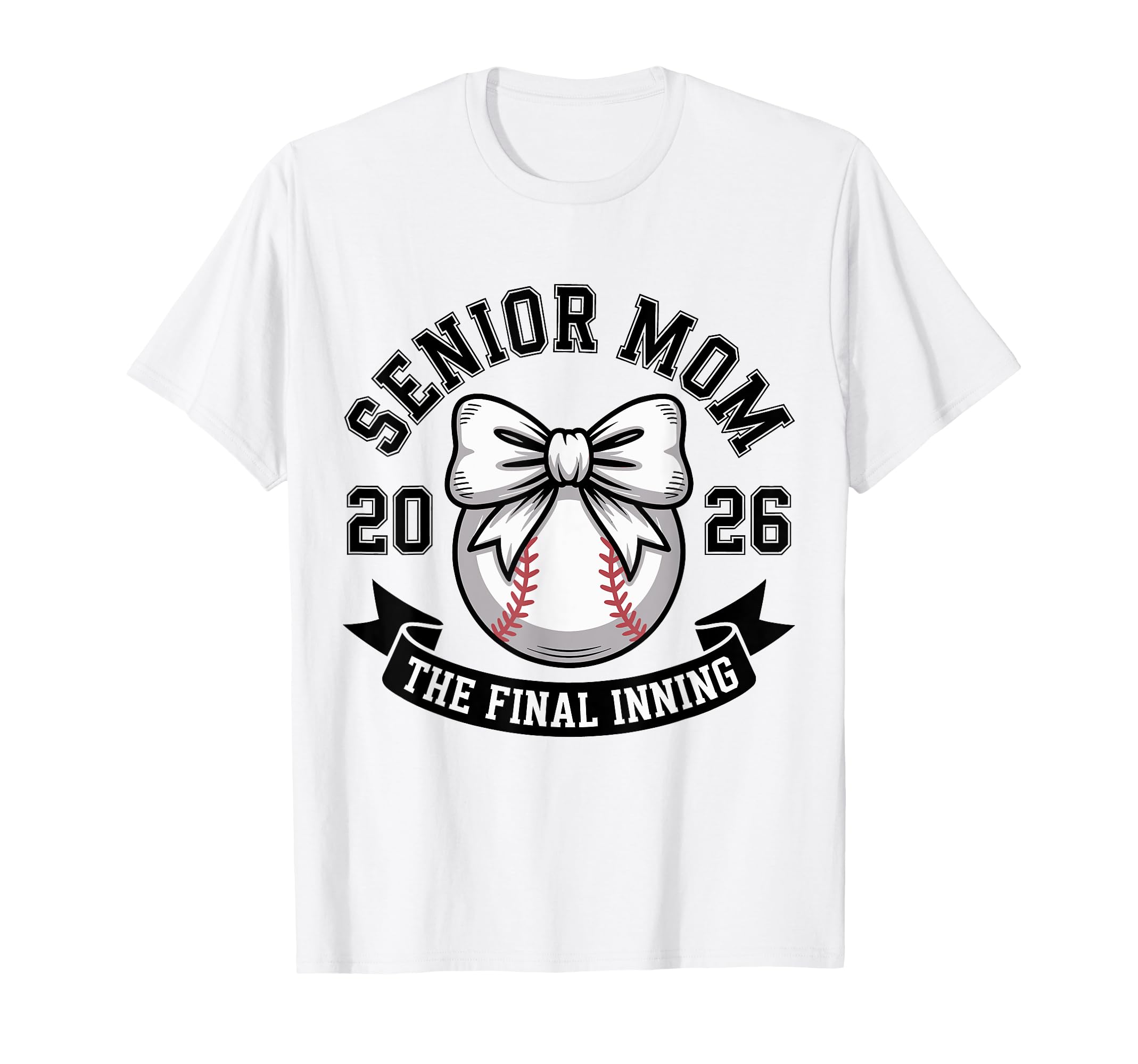 Baseball Senior Mom Class 2026 Proud T-Shirt - Graphic Print Men Women - T-Shirt, Sweatshirt, Hoodie