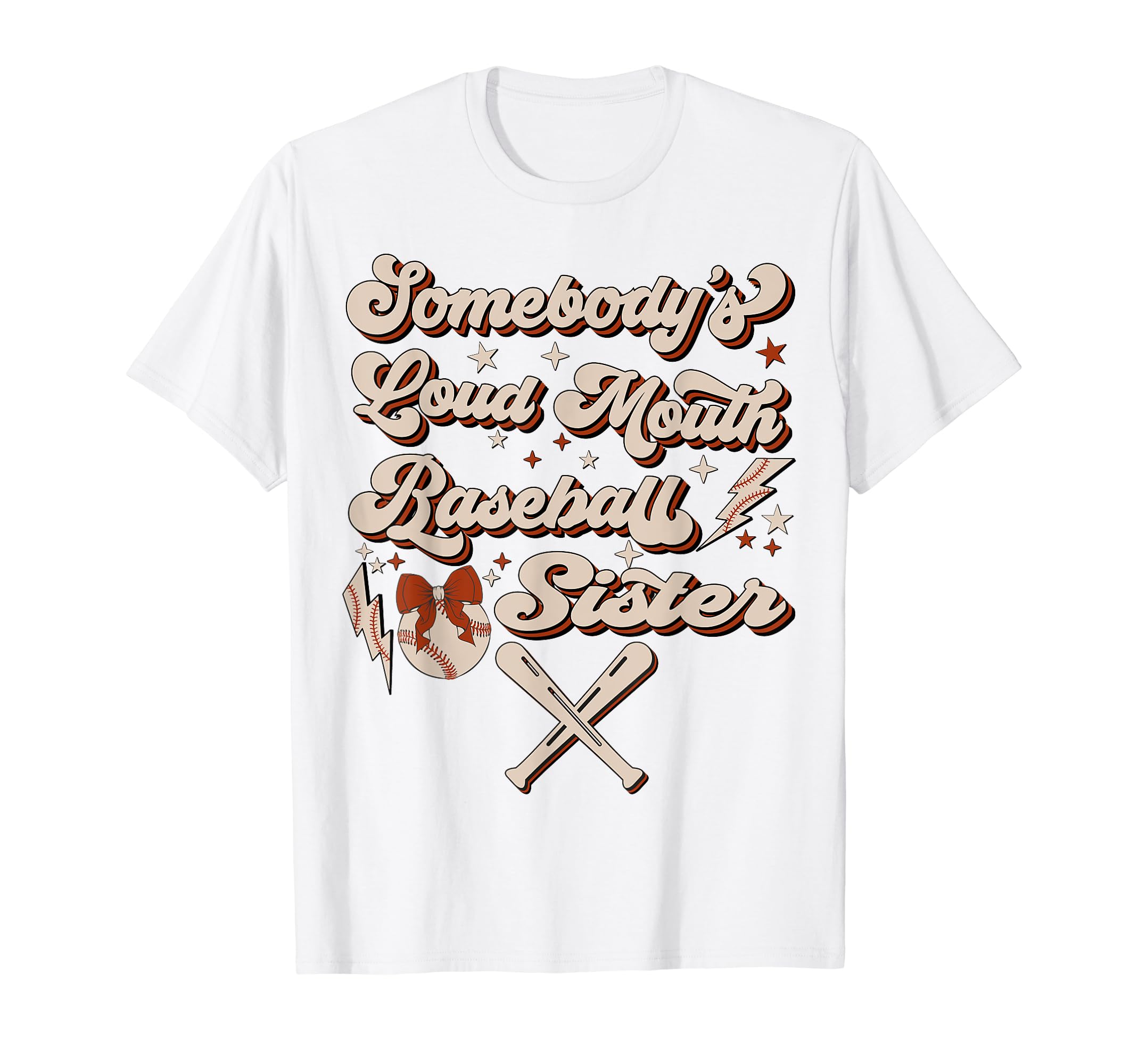 Somebodys Loud Mouth Baseball T-Shirt - Aesthetic Graphic for Adults - T-Shirt, Sweatshirt, Hoodie