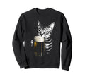 Cat Beer Y2K 90S Funny Cat Beer Animal Sweatshirt - Unique Graphic Unisex - T-Shirt, Sweatshirt, Hoodie