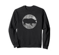 Pig Distressed Pig Sweatshirt - Novelty Apparel for Adults - T-Shirt, Sweatshirt, Hoodie