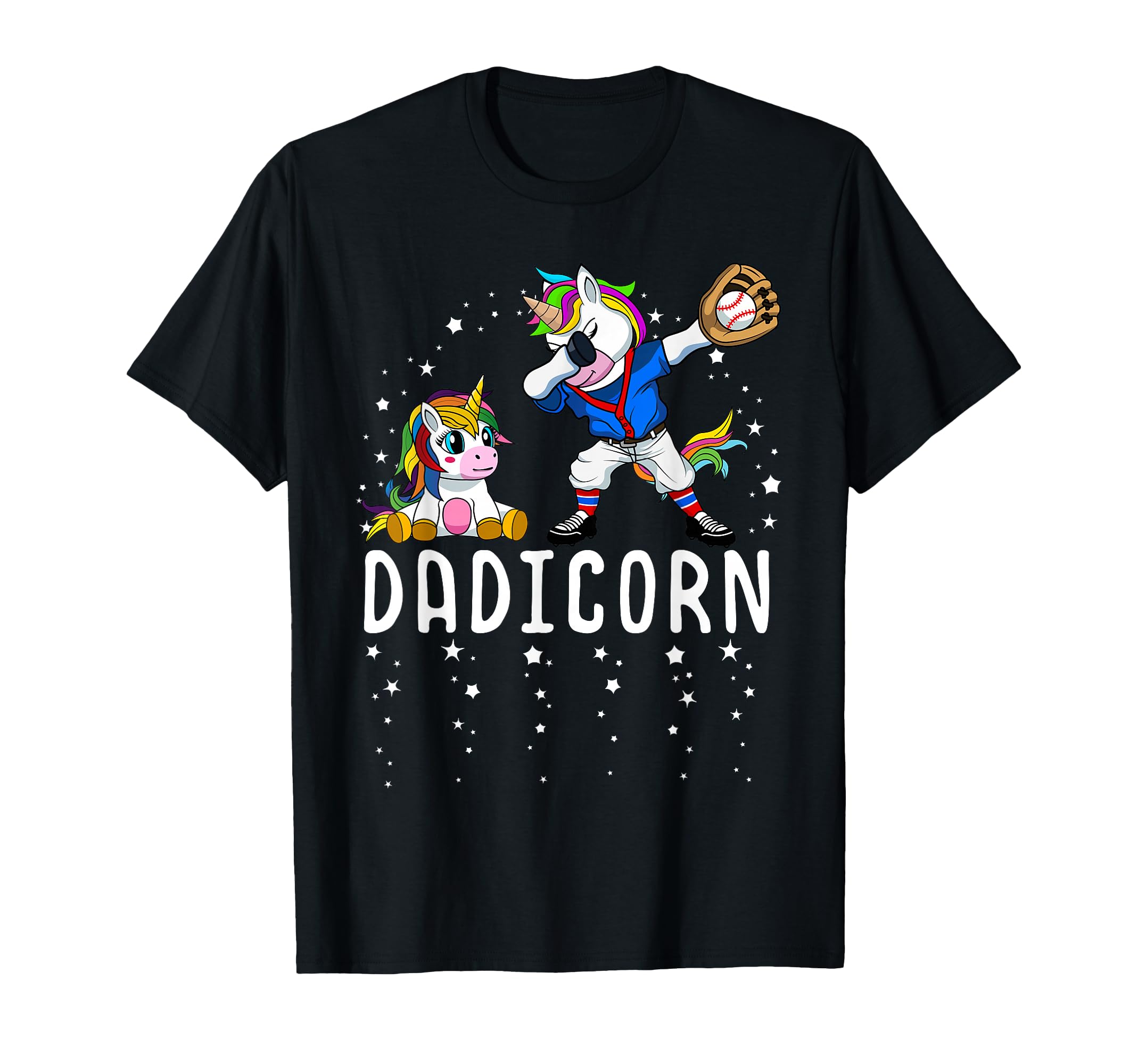 Dadicorn Unicorn Baseball Proud Dad T-Shirt - Streetwear Style for Adults - T-Shirt, Sweatshirt, Hoodie