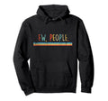 Funny Ew People Cat Meowy Distressed Hoodie - Minimalist Print Men Women - T-Shirt, Sweatshirt, Hoodie