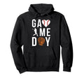 Game Day Baseball Game Day Heart Hoodie - Streetwear Style Men Women - T-Shirt, Sweatshirt, Hoodie