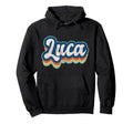 Luca First Name 70S 80S Personalized Hoodie - Minimalist Print Unisex - T-Shirt, Sweatshirt, Hoodie