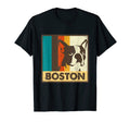 Boston Terrier Dog Distressed Portrait T-Shirt - Novelty Apparel for Adults - T-Shirt, Sweatshirt, Hoodie