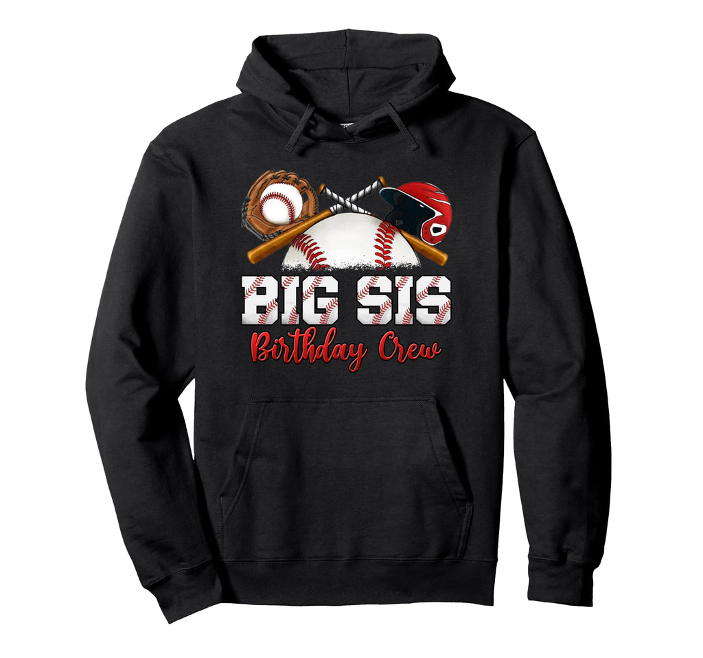 Baseball Birthday Party Sports Family Big Hoodie - Unique Graphic Unisex - T-Shirt, Sweatshirt, Hoodie
