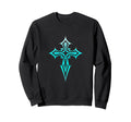 Gothic Cross Y2K Alt Aesthetic Emo Sweatshirt - Unique Graphic Unisex - T-Shirt, Sweatshirt, Hoodie