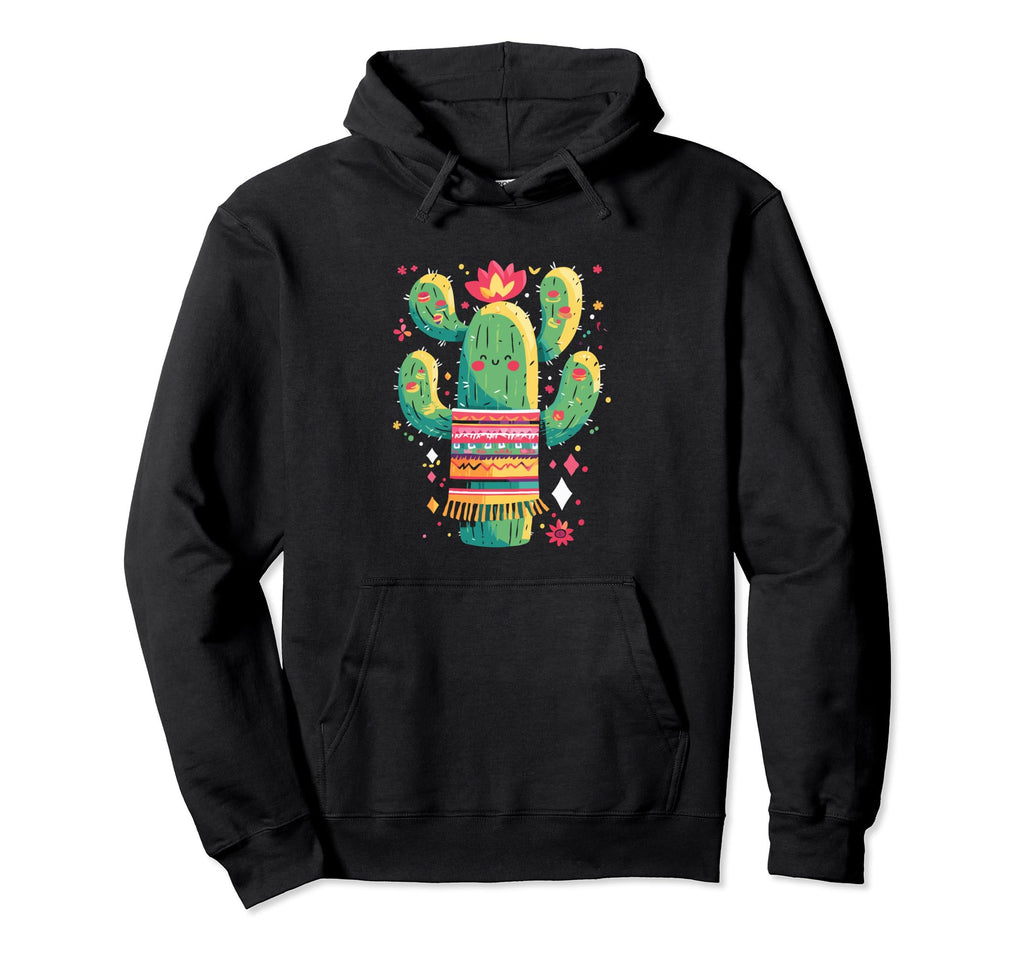 Cactus Serape Succulent Plant Cacti Hoodie - Custom Art Print for Adults - T-Shirt, Sweatshirt, Hoodie