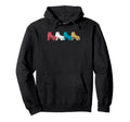 Colors Roller Skate Lineup Rokller Hoodie - Trendy Graphic for Adults - T-Shirt, Sweatshirt, Hoodie