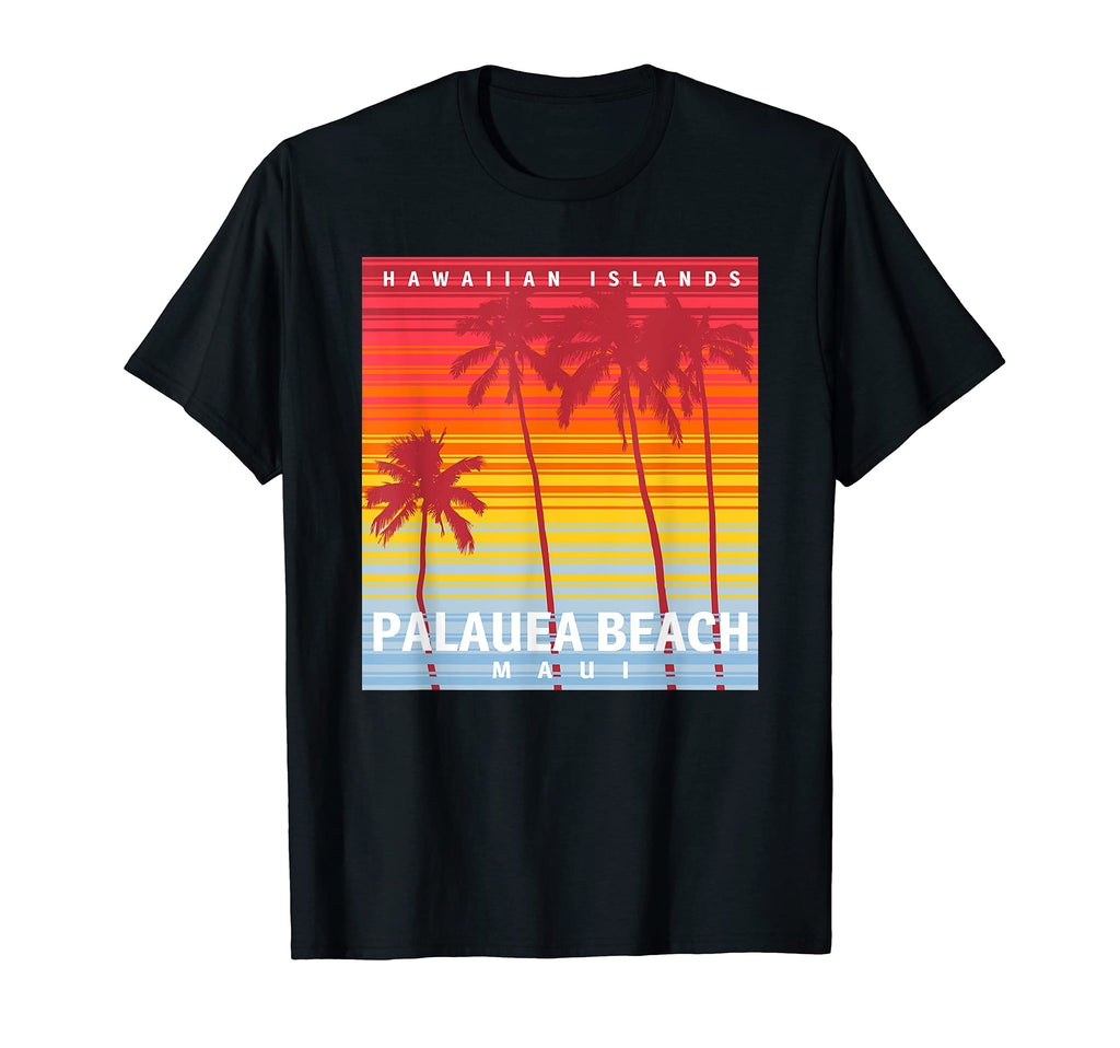 Palauea Beach Sunset Palm Trees T-Shirt - Novelty Apparel Men Women - T-Shirt, Sweatshirt, Hoodie