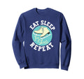 Eat Sleep Skate Repeat Figure Ice Sweatshirt - Aesthetic Graphic Men Women - T-Shirt, Sweatshirt, Hoodie