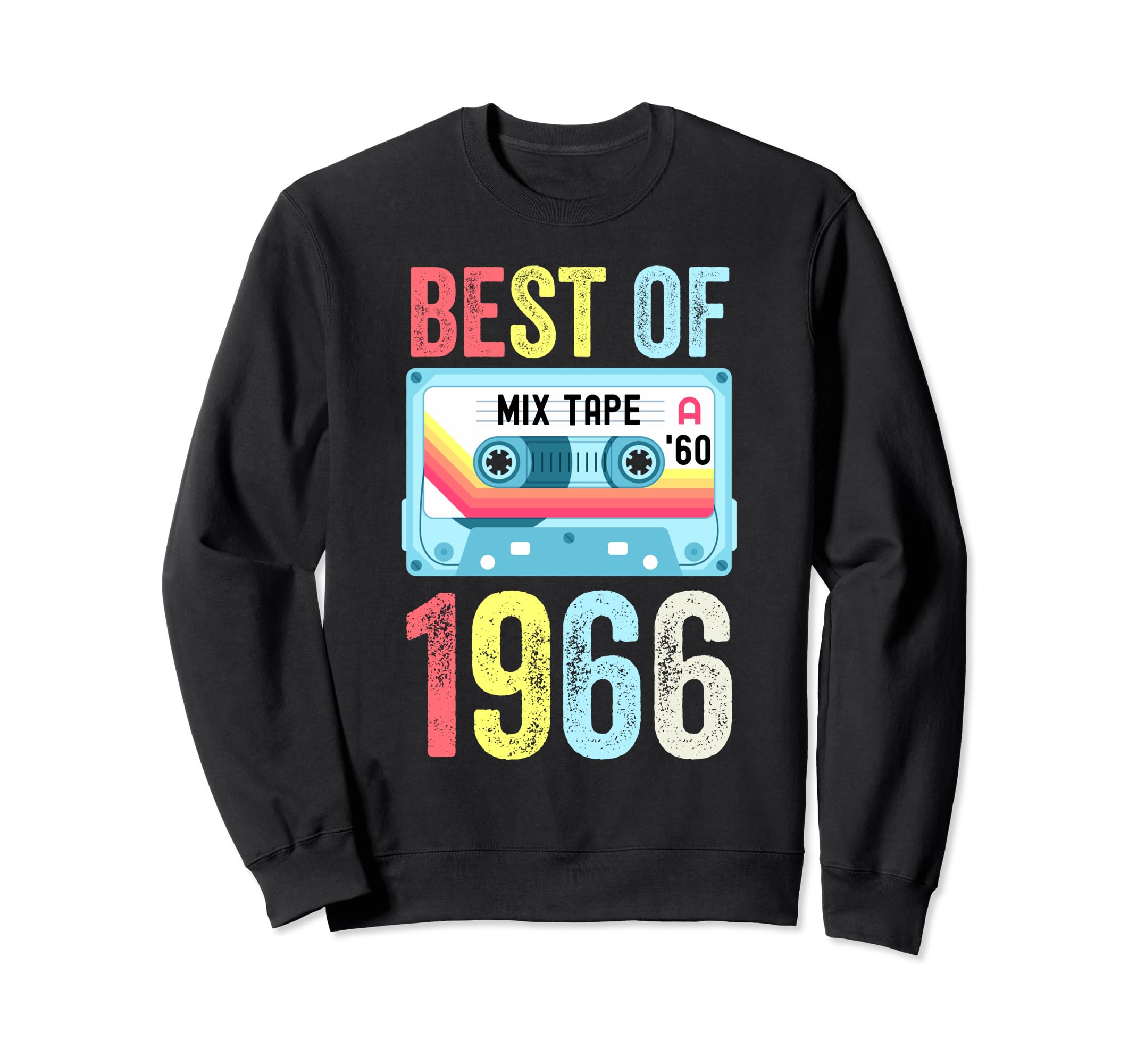 Best 1966 Cassette Tape Sweatshirt - Custom Art Print for Adults - T-Shirt, Sweatshirt, Hoodie