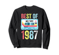 Best 1987 Cassette Tape Sweatshirt - Fun Novelty Design Men Women - T-Shirt, Sweatshirt, Hoodie
