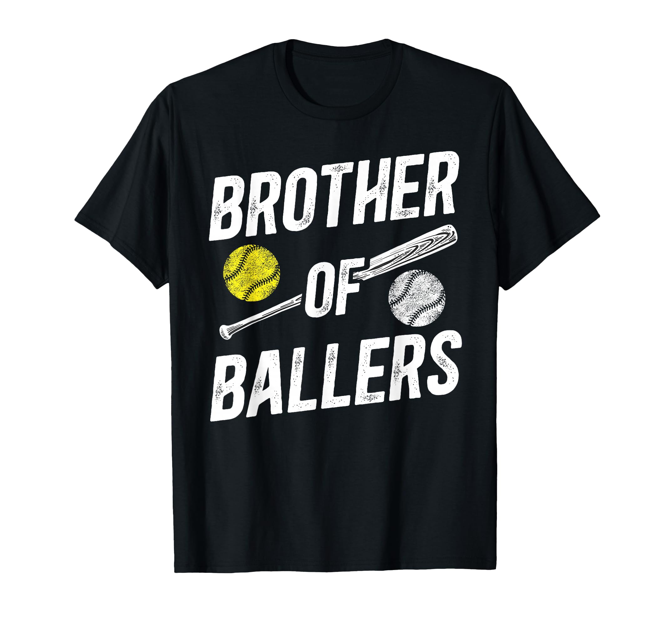 Brother Ballers Softball Baseball T-Shirt - Unique Graphic for Adults - T-Shirt, Sweatshirt, Hoodie
