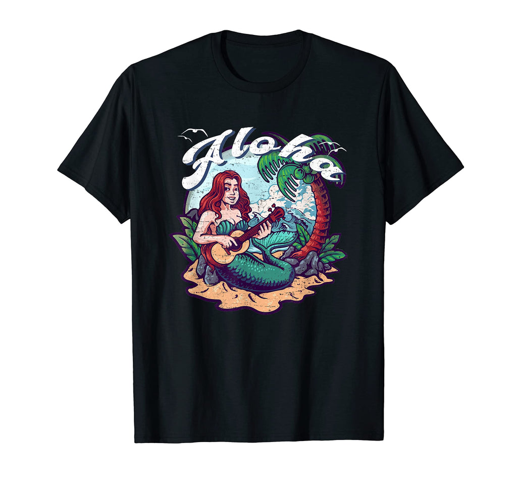 Hawaiian Mermaid Vacation Sunset T-Shirt - Streetwear Style Unisex - T-Shirt, Sweatshirt, Hoodie