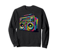 Boombox Old School 80S Music Hip Sweatshirt - Custom Art Print for Adults - T-Shirt, Sweatshirt, Hoodie