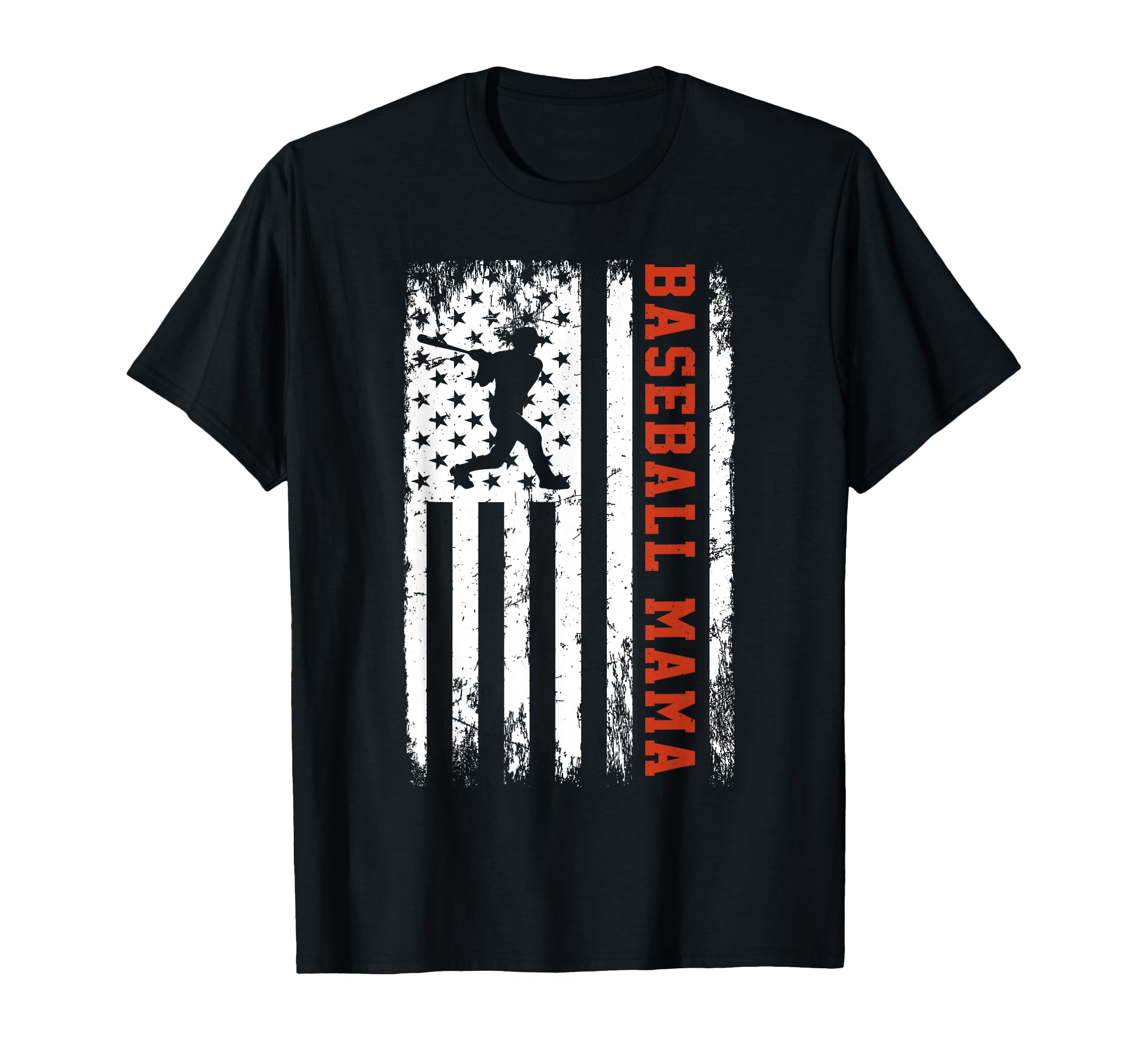 Baseball Mama Usa American Flag T-Shirt - Trendy Graphic Unisex - T-Shirt, Sweatshirt, Hoodie