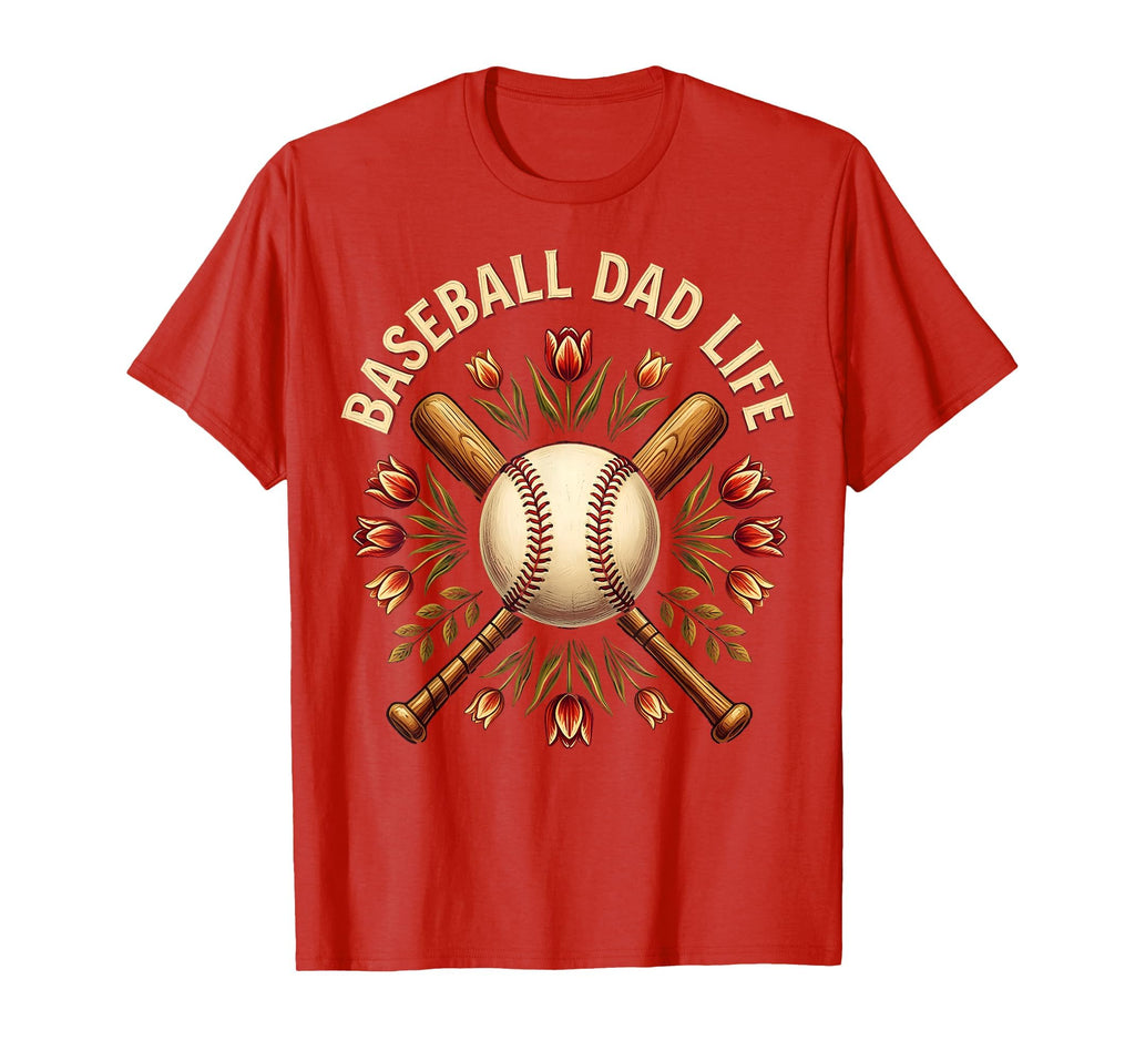 Baseball Dad Life Proud Baseball T-Shirt - Fun Novelty Design for Adults - T-Shirt, Sweatshirt, Hoodie