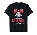 Baseball Sister Cartoon Coquette Bow T-Shirt - Novelty Apparel Unisex - T-Shirt, Sweatshirt, Hoodie