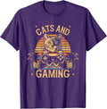 Cats And Gaming Cat Gamers Apparel Games Lover - Adult & Kids T-Shirts, Sweatshirts & Hoodies apparel design preview 1