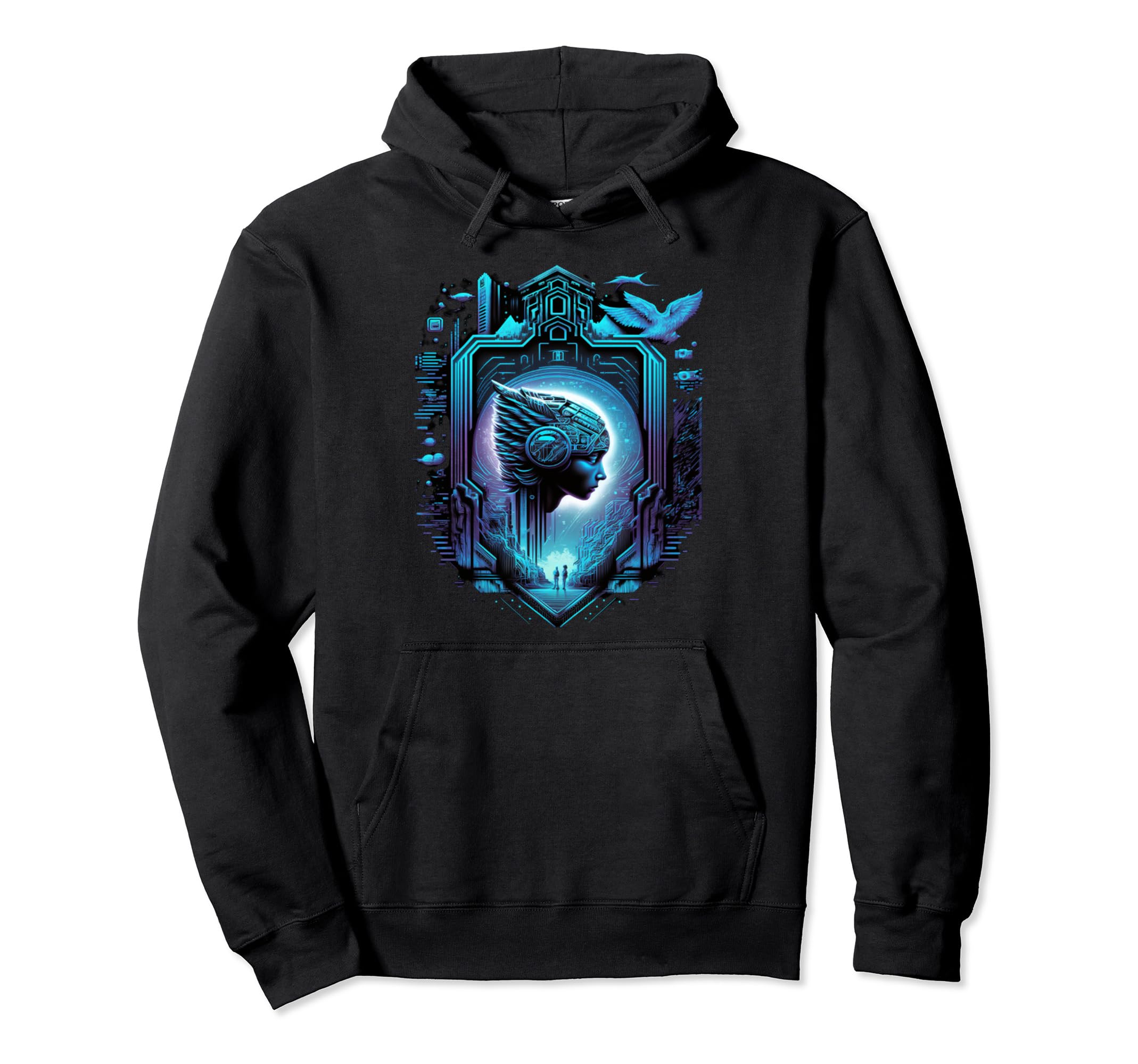 Vaporwave Aesthetics Psychedelic Hoodie - Novelty Apparel for Adults - T-Shirt, Sweatshirt, Hoodie