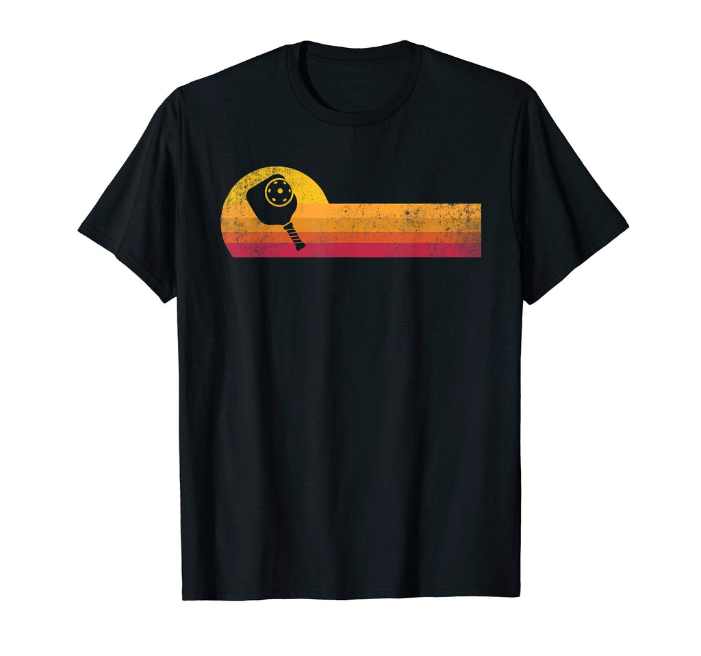 Pickleball Paddle Silhouette Sunset Gift T-Shirt - Unique Graphic Unisex - T-Shirt, Sweatshirt, Hoodie