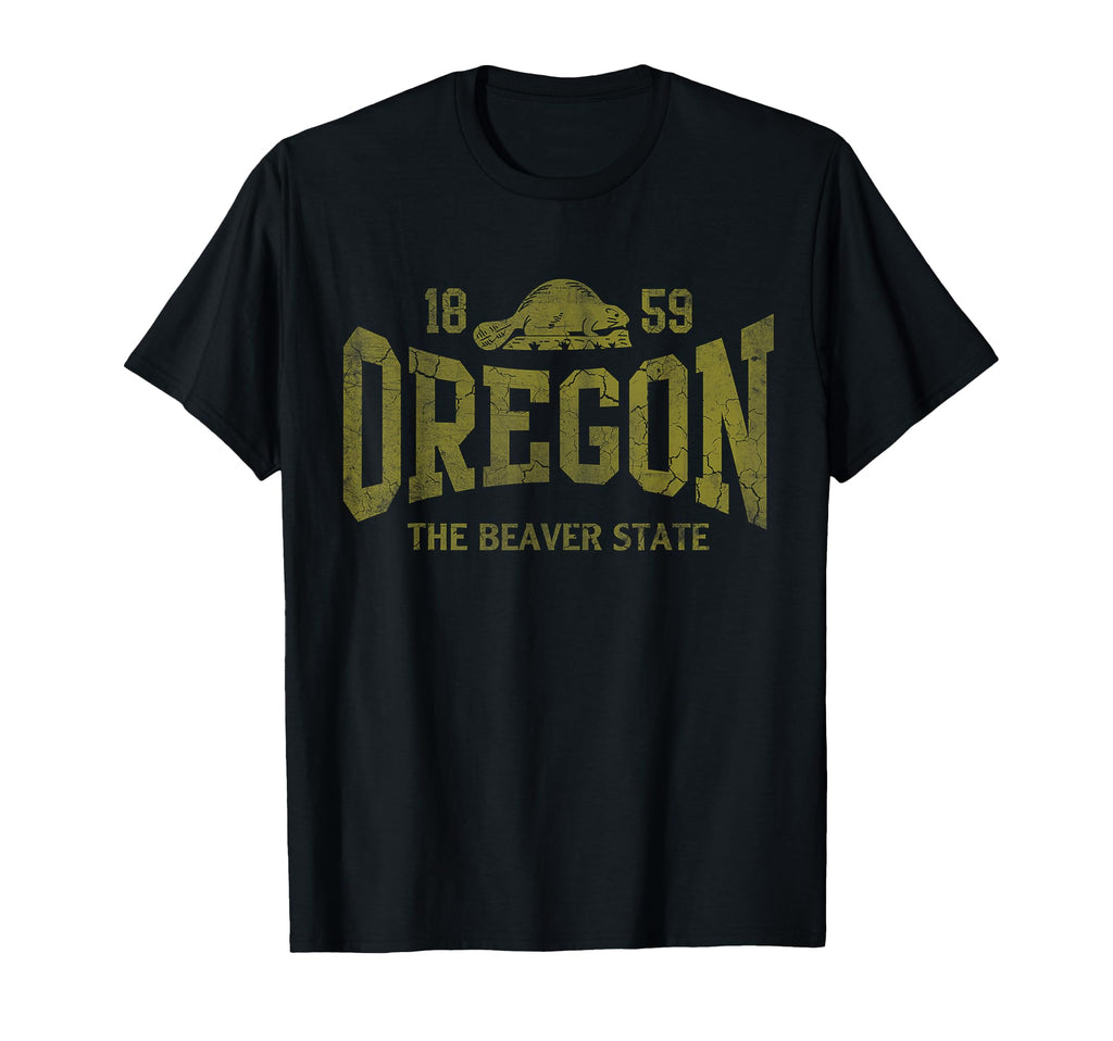 Oregon Flag Beaver State Est 1859 T-Shirt - Fun Novelty Design Unisex - T-Shirt, Sweatshirt, Hoodie