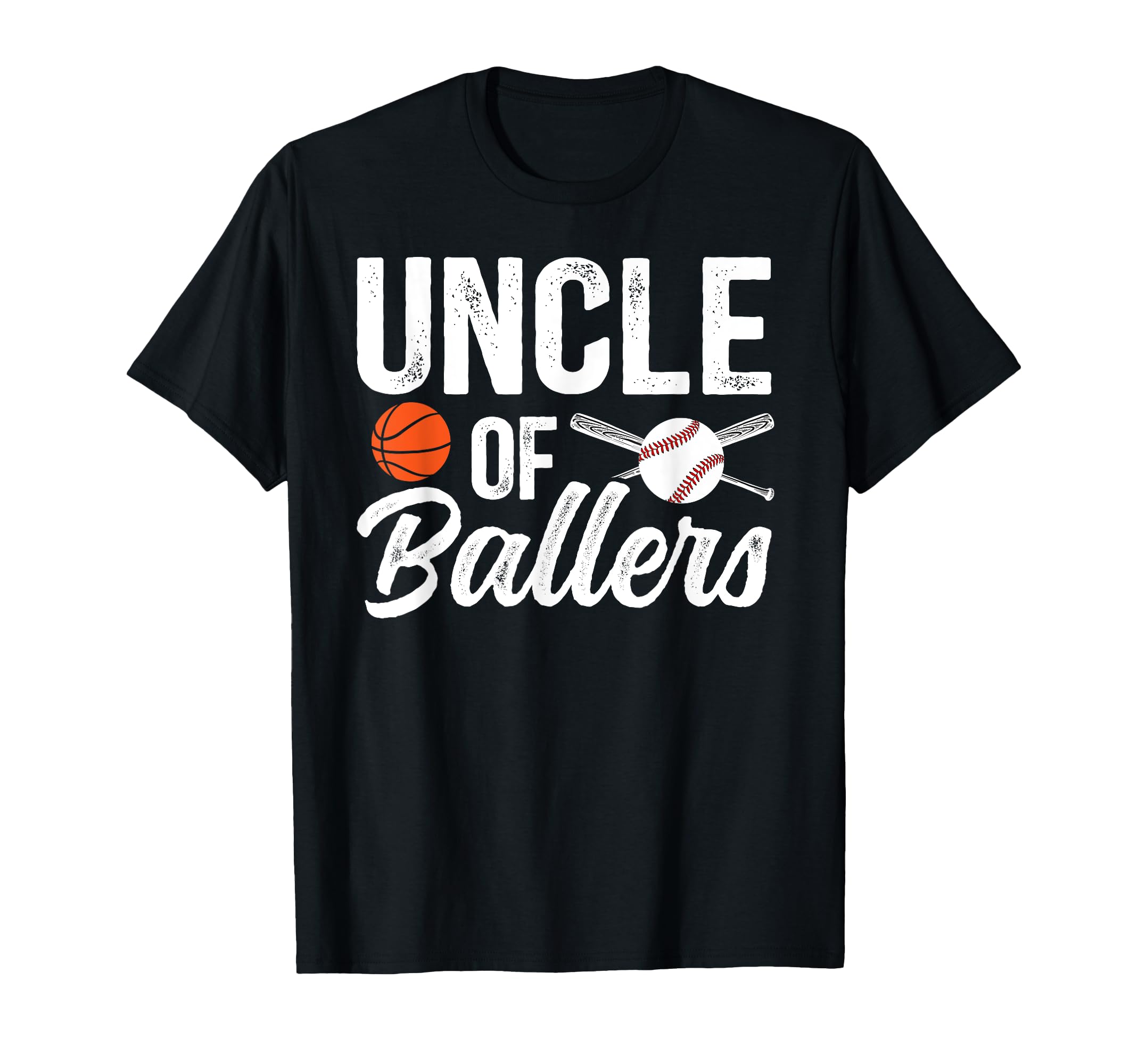 Uncle Ballers Baseball Basketball T-Shirt - Minimalist Print for Adults - T-Shirt, Sweatshirt, Hoodie