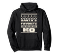 Santas Favorite Ho Distressed Hoodie - Trendy Graphic Men Women - T-Shirt, Sweatshirt, Hoodie