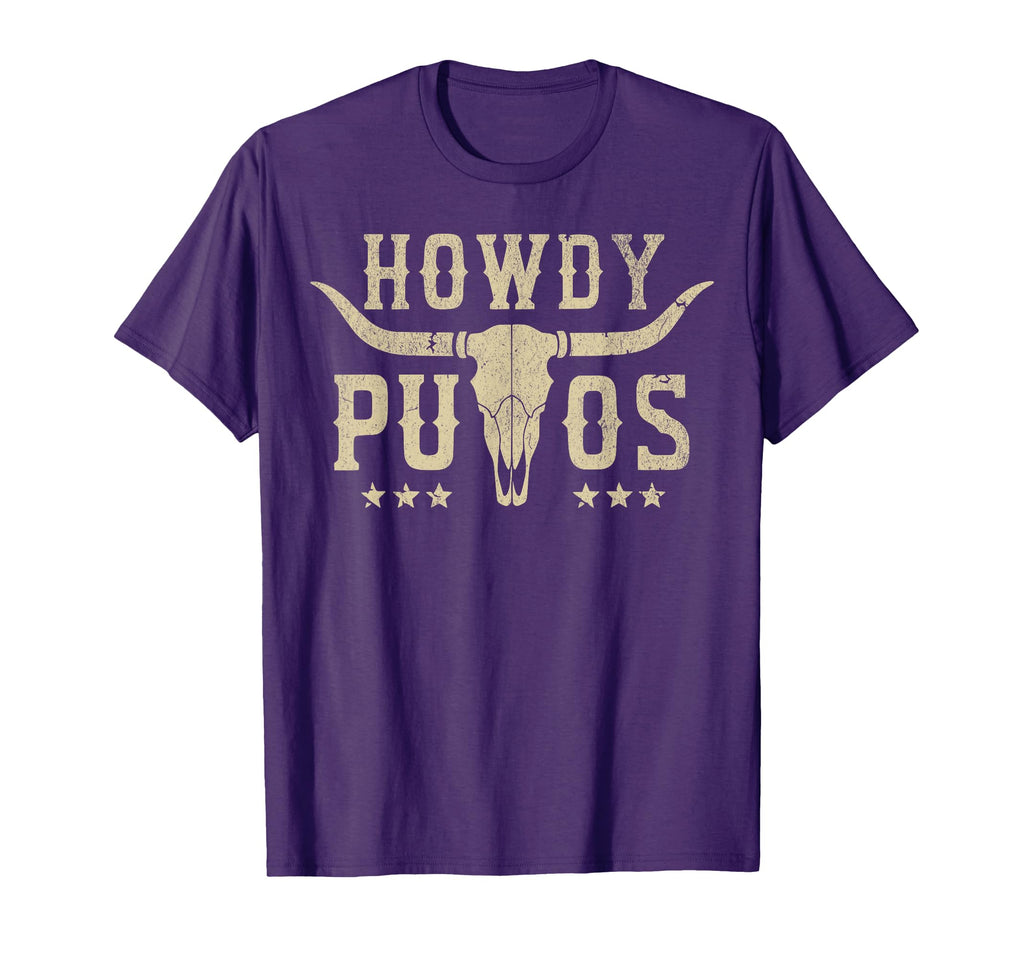 Howdy Putos Bull Skull Country Cowboy T-Shirt - Streetwear Style Men Women - T-Shirt, Sweatshirt, Hoodie
